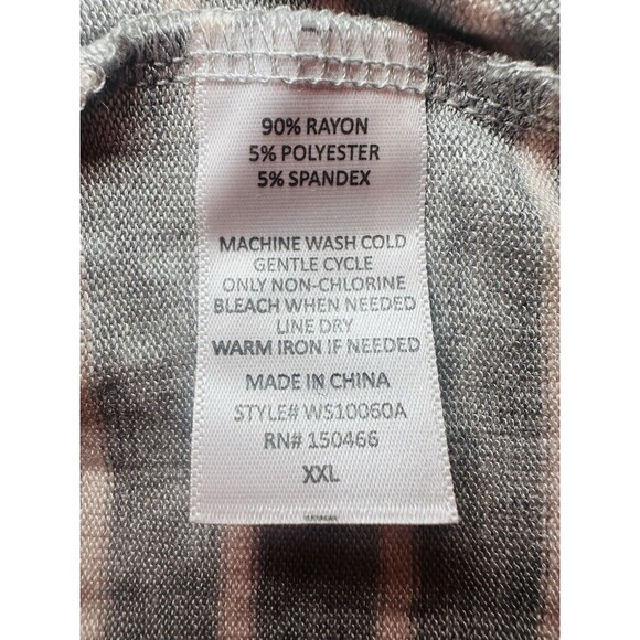 Mix by 41 Hawthorn Cardigan Gray Striped Open Front Long Sleeve Women's XXL NEW - Picture 6 of 7